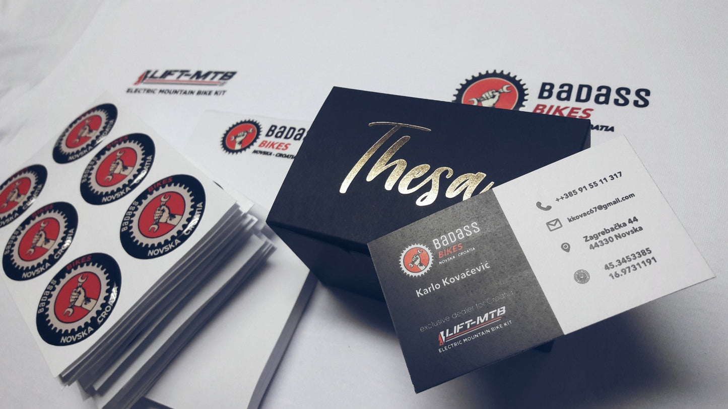 Classic paper business cards