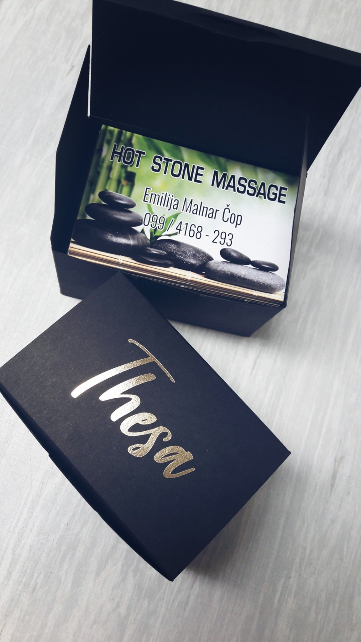 Classic paper business cards